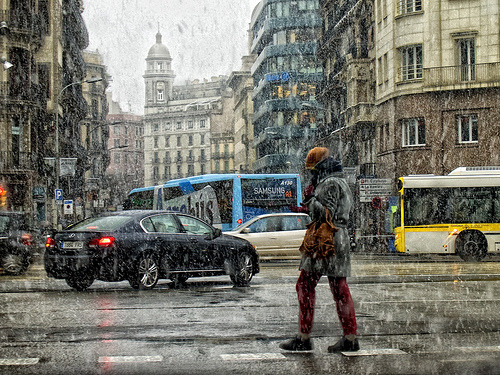 Nieve en Barcelona (via Stoned59)