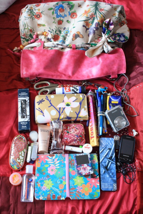 fuckyeahwhatsinyourbag:  Submitted by plastictechicolour