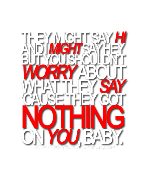shayebabyyy:  julie018:  anybeat:  B.o.B. feat. Bruno Mars - Nothin’ on You  LOVE LOVE this soong!♥♥♥  