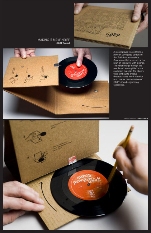 thedailywhat:  Amazing Ad Campaign of the Day: To creatively demonstrate their sound engineering cap