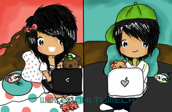 weeeenhi:  weeeenhi:  Its late at night but we come on any way. through MSN or AIM
