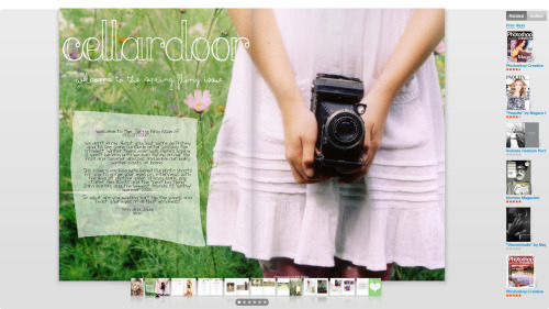 Some of my photos are in this season’s Cellar Door Magazine. It’s a fantastic magazine, i reccomend you take a look.