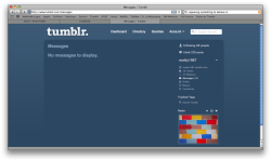 Tumblr is making me angry saying I have messages&hellip;.