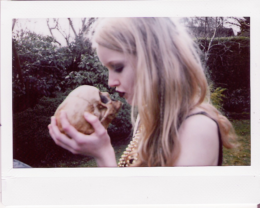 youngrabbit:  caravans:  holly and dominic (yes we gave the skull a name) were really