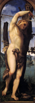 yolk-of-the-sun: Saint Sebastian (1531). Lorenzo Lotto     