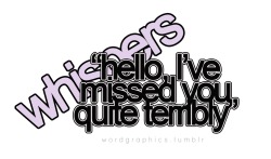 wordgraphics:   Here (In Your Arms) - HellogoodbyeRequest