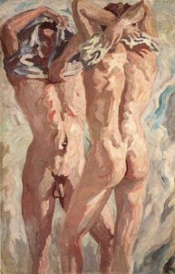 olympie:  antonio-m:  quam-nos-animadverto:  Two Men Undressing by Carlo Levi, 1935 