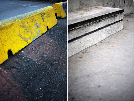 Street vs. park.