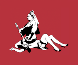 &ldquo;I&rsquo;m Your Queen Byatch!&rdquo; by Banksy.
