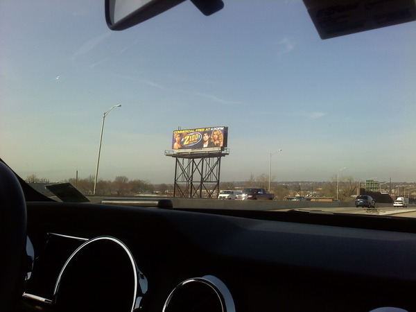 Sooo I was driving on the Turnpike and noticed Adam Lambert on a billboard for Z100. 