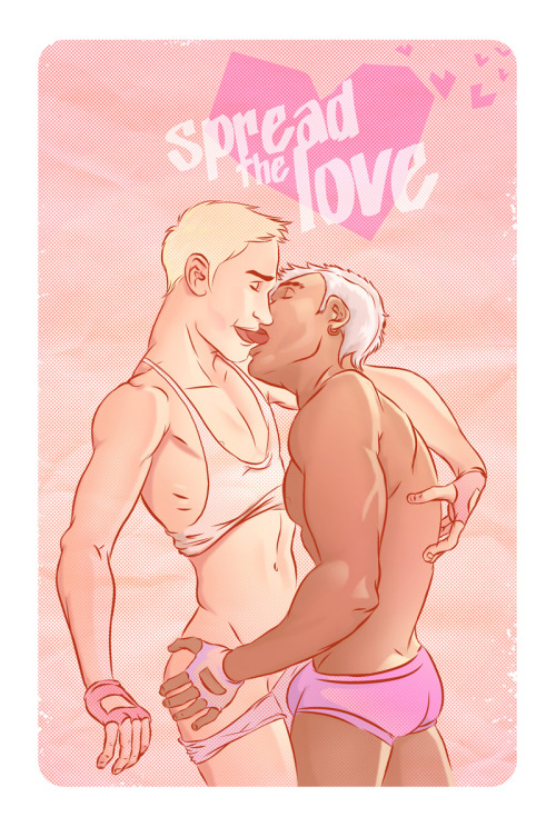 homocomix: “spread” is such a naughty word! illustration by Jaxinto (deviantart, y-gallery, blogspot