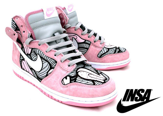 dwi-kimtaehwan:  sneakerlog:  INSA x Nike Dunk High – ETHEL 2010 