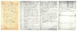 pinpricks:  Ode to a Nightingale (manuscript)