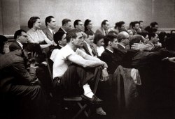 wehadfacesthen:  Paul Newman in acting class,