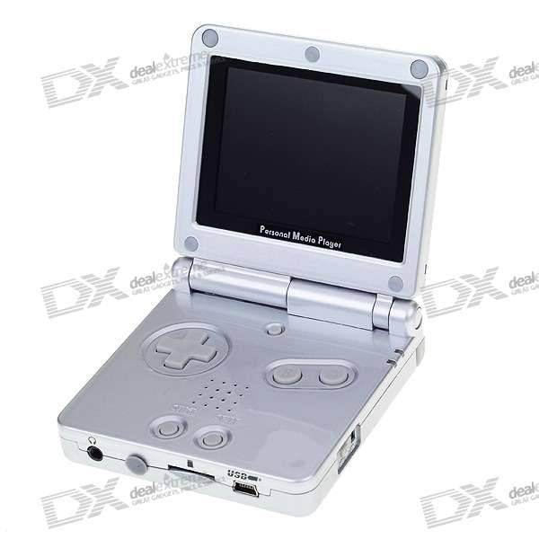 Game Boy Advance SP-style personal media player, available for around $50 from DealExtreme (in silver or black). Perfect for those of you who want a GBA form factor without having to involve actual GBA games.
The device has 2GB of flash memory, can...