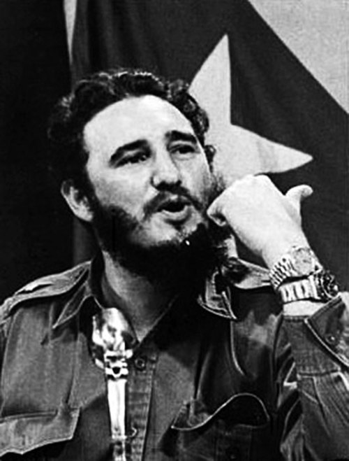 asaucerfulofcobras:Fidel Castro wearing two Rolex, a Day-date and a Submariner.<<‘Cuz I&