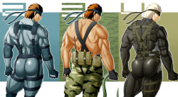 baradorable:  yaoi4nerds:  Snake from Metal Gear Solid and his legendary ass :) 