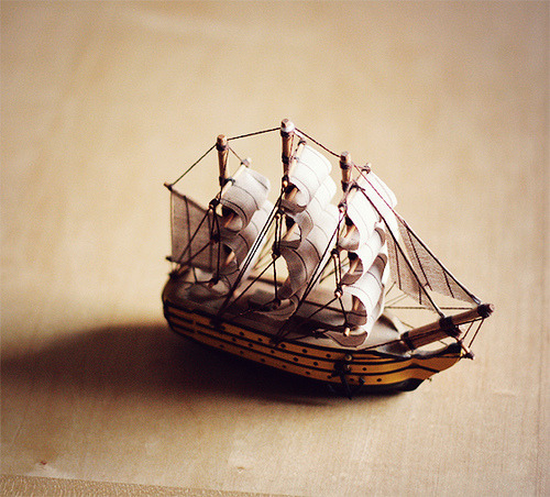 killmetheking:  (via papertissue)   I want to sail away in this very boat. Today.