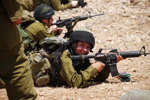 soldier-whores: fuckyeahidfchicks: GOD! GIRLS! GUNS! PIE! - IDF MONDAY get ready! soldier-who