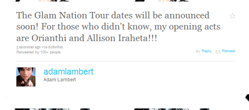 fuckyeahglamberts:  nervlambert:  !!!!!!!!!!!!!!!!!!!!!!!!!!!!!!!!!!!!!!   I’m sooo okay with Allison opening :)  It’s like an extra treat on top of the whole OMG ADAM part.