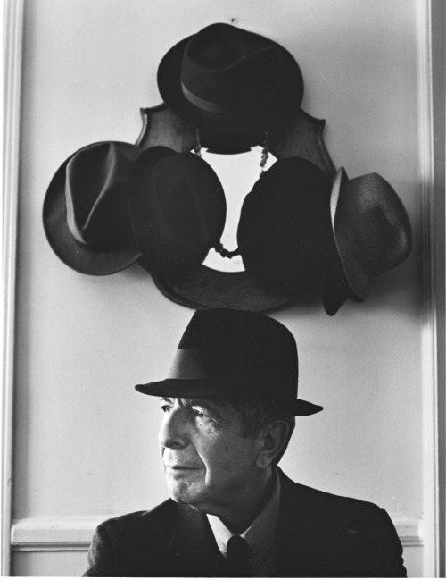 artemisvoice:  apostrophe9:  yama-bato:  crashinglybeautiful:  “People aren’t wearing enough hats.” - Monty Python Leonard Cohen photo from downlikehoney. Does anyone know who took it?    (via downlikehoney)