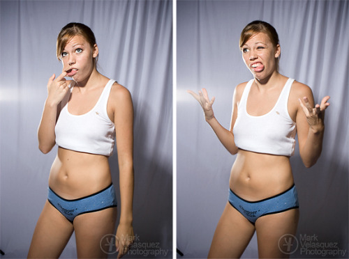 Just finishing up the final touches on my first photo book. Here is one sample of the section on Kari from August ‘06. She was being silly as I tested the exposure of the studio lights. Can you see why I love this lady?Questions?