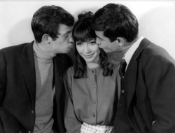 Jean-Paul Belmondo, Anna Karina, Jean-Claude