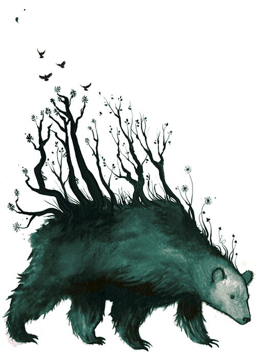 laiawix:  macaroononastick:  igod:Bear is the forest, Jenni Saarenkyla  
