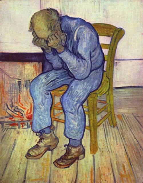 At Eternity’s Gate by Vincent van Gogh, 1890.