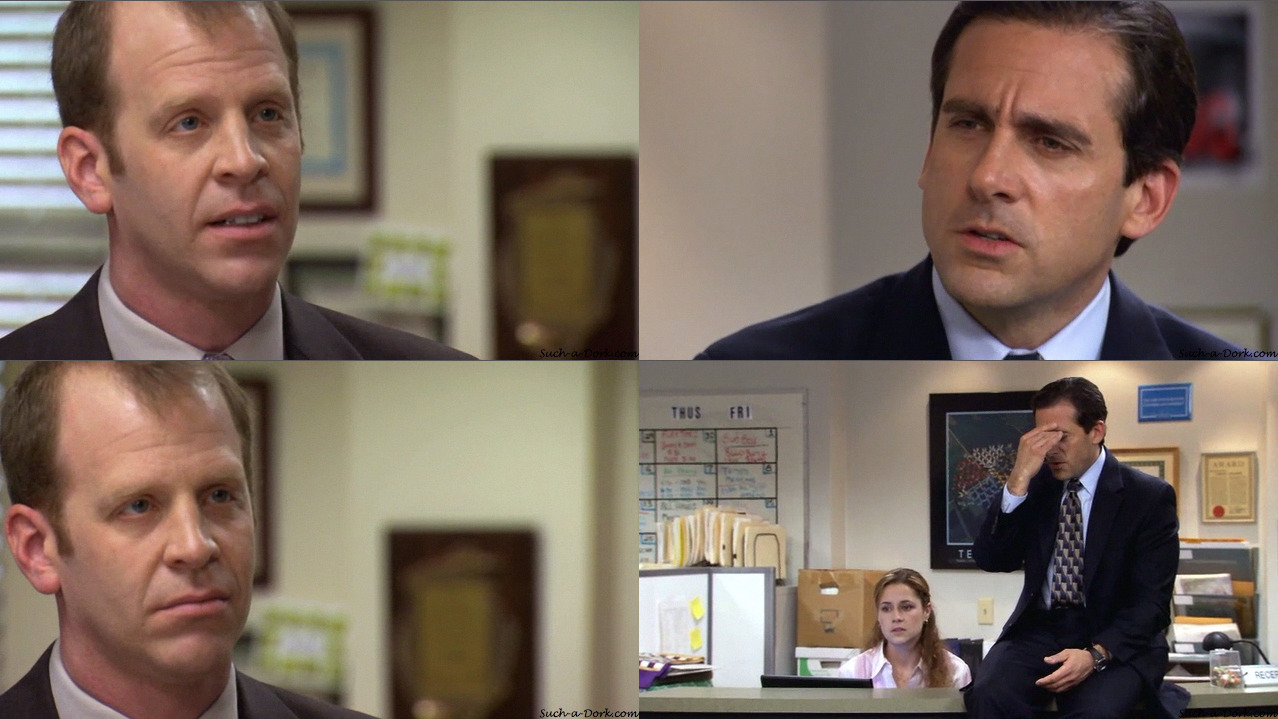 The Office. — Toby: Actually, I didn't think it was appropriate...