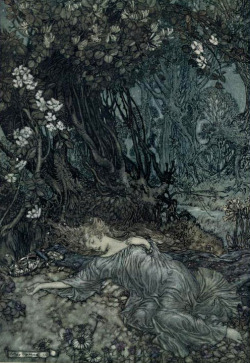 forestgraves:  fairytalesandfrills:  losemeontheway:  sealmaiden:   Illustration for “A Midsummer Night’s Dream” by William Shakespeare Illustrated by Arthur Rackham, published 1914   