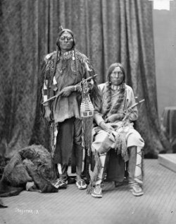 thegreenteacrimewavestudio:  dear-lover:  Spotted Wolf, Crazy Head – Northern Cheyenne – 1877  
