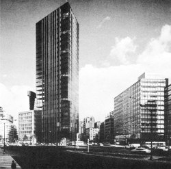 Edificio para Oficinas de la Lotería Nacional, Mexico Architects: Héctor Velázquez Moreno &amp; Ramón  Torres Martínez, 1974