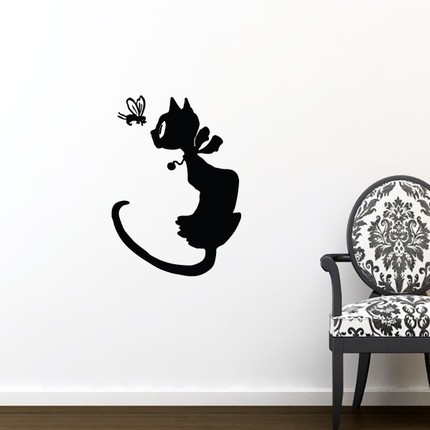 ideas-for-your-home:  Cat Decal Sticker by ArtConductor on Etsy 