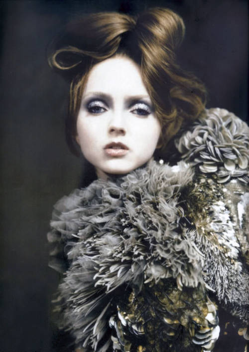 Porn Pics rippedskin:  acc:  Lily Cole for Vogue Italia
