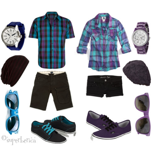 neonico:  Purple fashion(via periwinklegeez)    AWESOMEEEE~