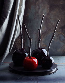 dreamingviolet:  decembered:  clutteredgypsy:  midnightfortuneteller:  underthepyramids:  Red &amp; Black Candy-Apples       Lizaki dla mnie :D