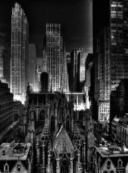 -elegance:  apostrophe9:  acidadebranca:  trixietreats:  Holy New York (by Dwarkan)    