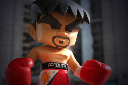 keepitonthedeeyell:  ninja93:  ny2la:  MINDstyle “Manny Pacquiao” P.O.P. Collection Vinyl Figure | Hypebeast Vinyl toy creators MINDstyle preview a new design under its P.O.P. Collection for Summer 2010. Familiar in appearance, this first development