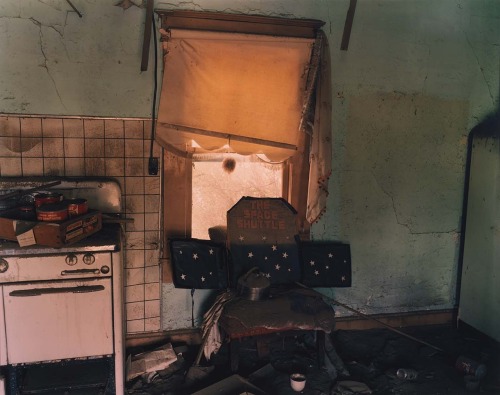 Homemade space shuttle in a house in Modoc, western Kansas photo by Steve Fitch, 1996