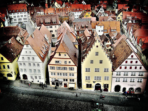 Houses in Rothenburg ob der Tauber, Bavaria, Germany © M3R