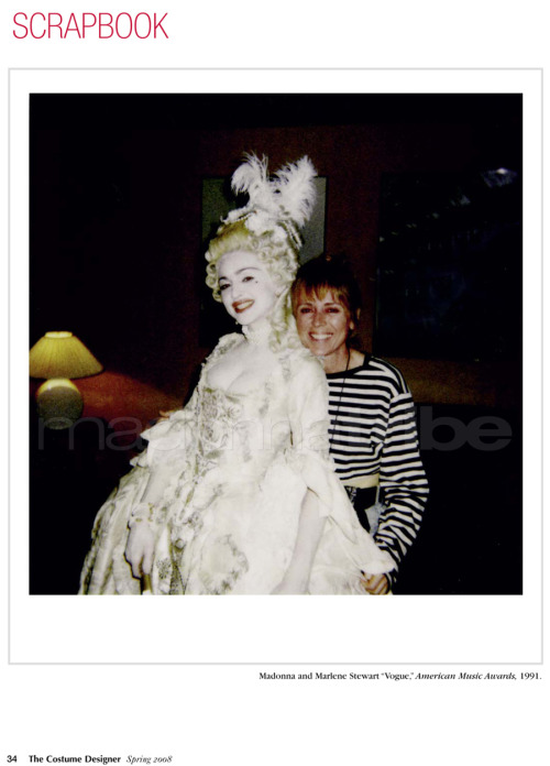 andrewsrivanlop:  Madonna backstage with costume designer Marlene Stewart at the MTV Video Music Awards 1990 (Not the American Music Awards 1991). MadonnaTribe  Louise…