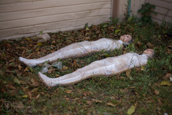 The proof&rsquo;s in the puddin&rsquo;. Naked girls bound in plastic wrap.  Comments/Questions?