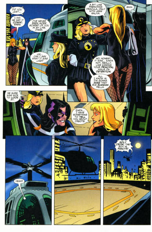 DC Women Kicking Ass — Black Canary describes what it's like to kiss...