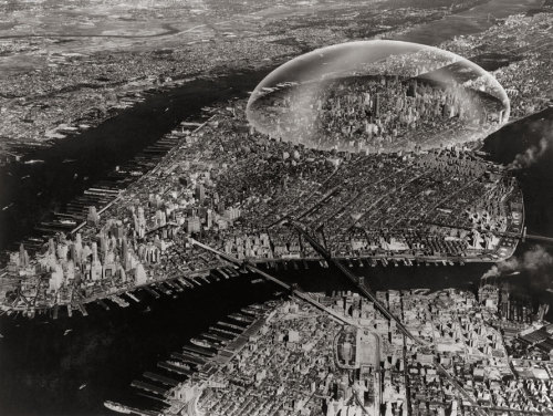 Porn Dome Over Manhattan by R. Buckminster  Fuller photos