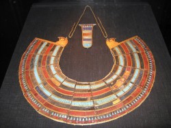 So I got to go to the King Tut exhibit in NYC yesterday.  It was a little pricey, but it was interesting nonetheless.  I loved how intricate the jewelery was and the shifts in artistic style when it went down his lineage.  I saw amazing pieces like