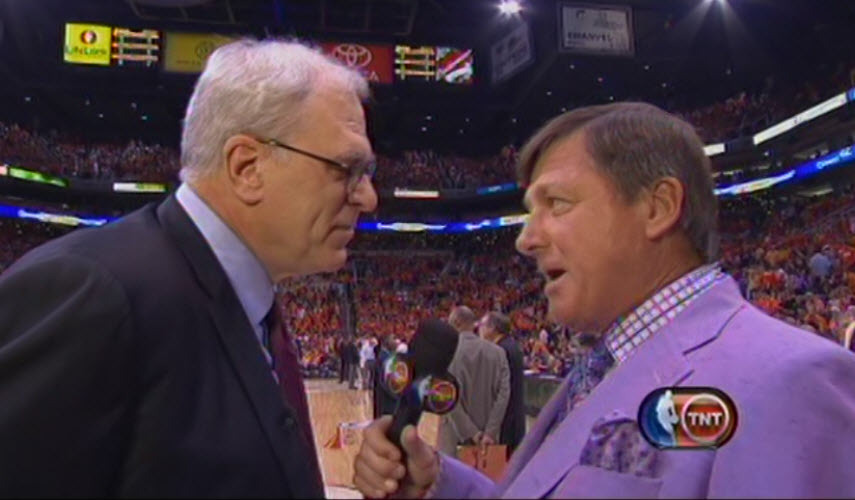 05/29/2010 - Craig Sager interviews Phil Jackson at the end of the 1st quarter