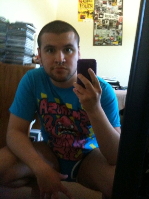 captainstevexxx:  SNPD, matching my chonies with my shirt  Goddam you are a sexy motherfucker.
