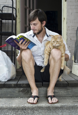 man-reading:  A good reader imagines  										