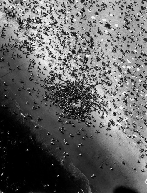 Beach Accident, Coney Island, Brooklyn, NY photo by Margaret Bourke-White, 1951